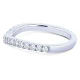 Kobelli Diamond Curved Wedding Band 1/3 CTW i 14k hvitt gull
