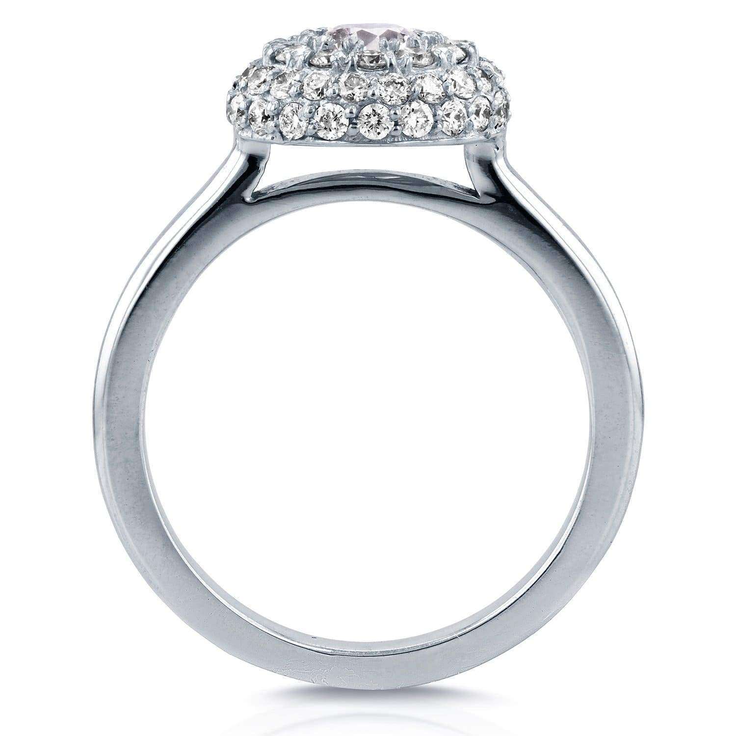 Kobelli Round Brilliant Diamond Dome Ring 4/5 CTW 14k White Gold
