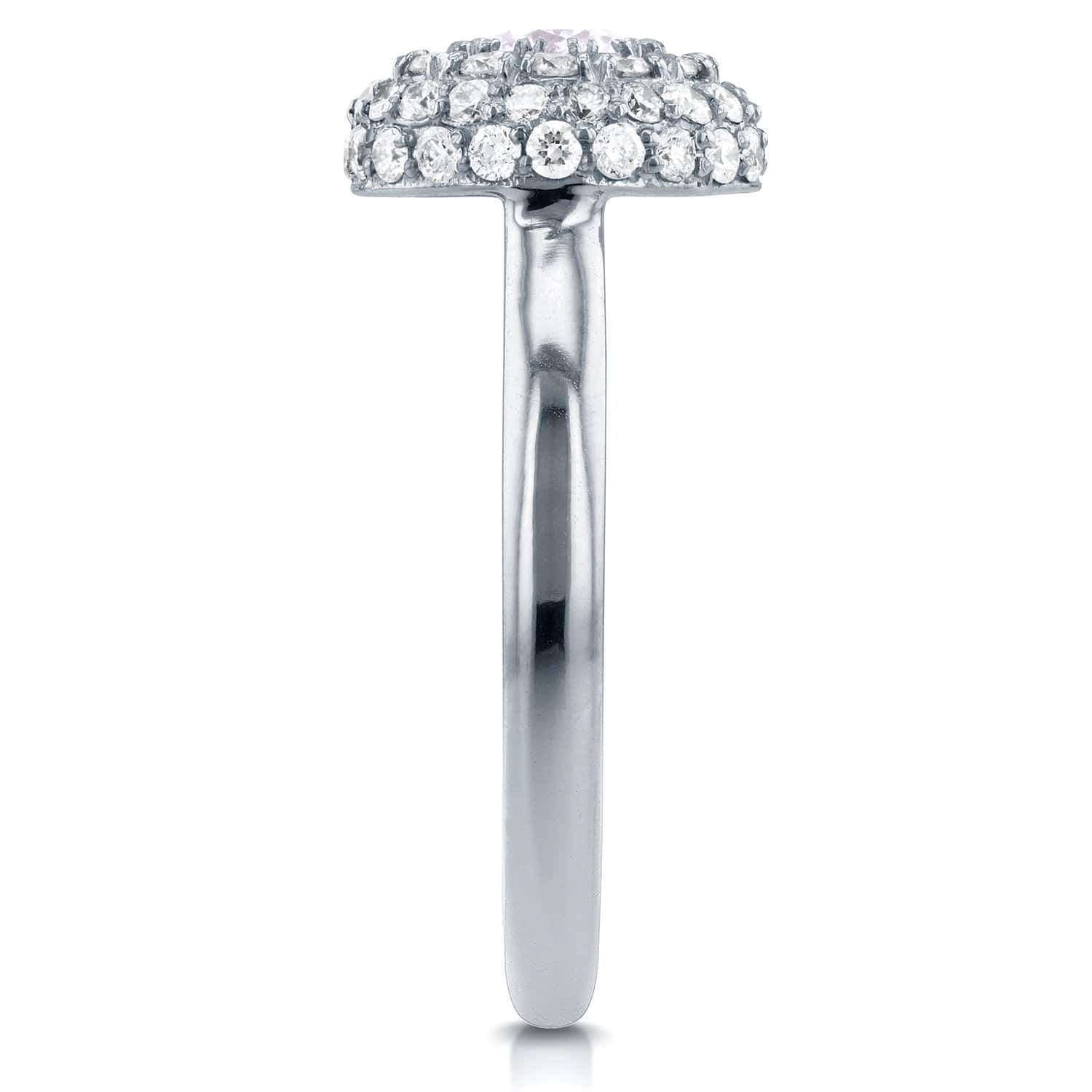 Kobelli Round Brilliant Diamond Dome Ring 4/5 CTW 14k White Gold