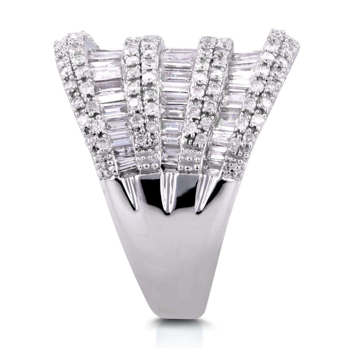 Multi row diamond ring online