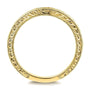 Kobelli Diamond Contoured Wedding Band Vintage Engravings 1/5ct TDW in 14k Yellow Gold
