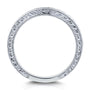 Kobelli Diamond Contoured Wedding Band Vintage Engravings 1/5ct TDW in 14k White Gold