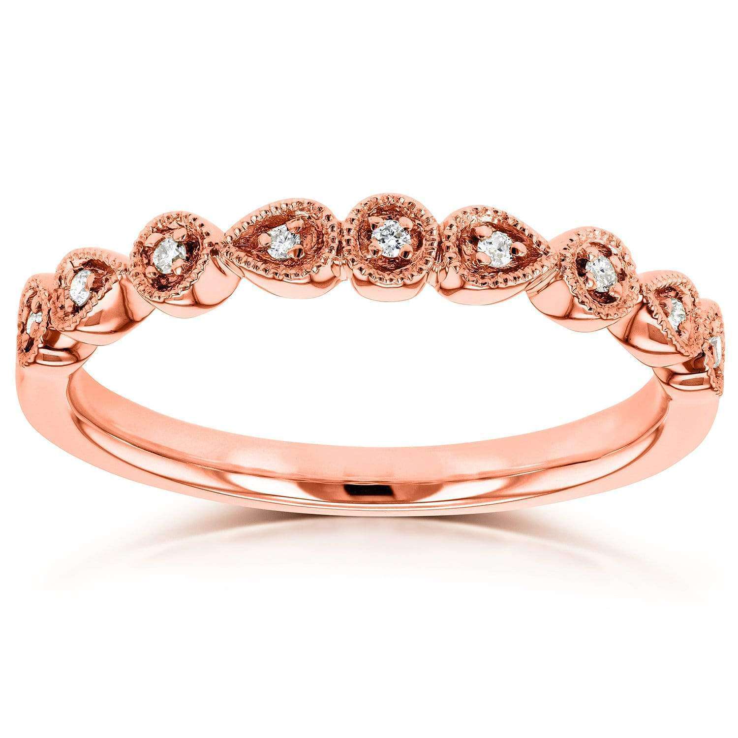 Natural Diamond & Sapphire Accent Alternating Ring