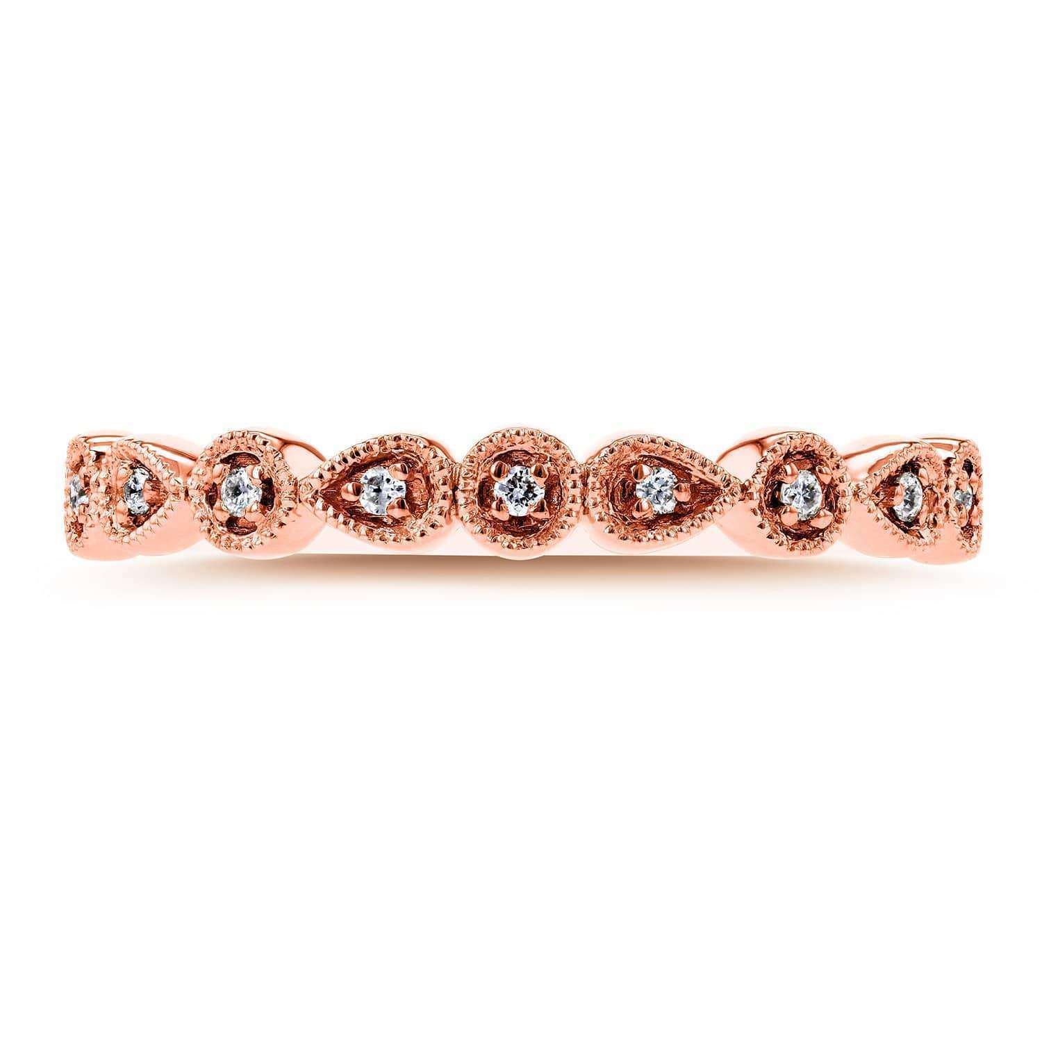 Natural Diamond & Sapphire Accent Alternating Ring