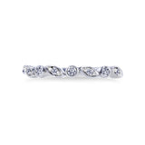 Stackable Diamond Accented Ring in 10k White Gold