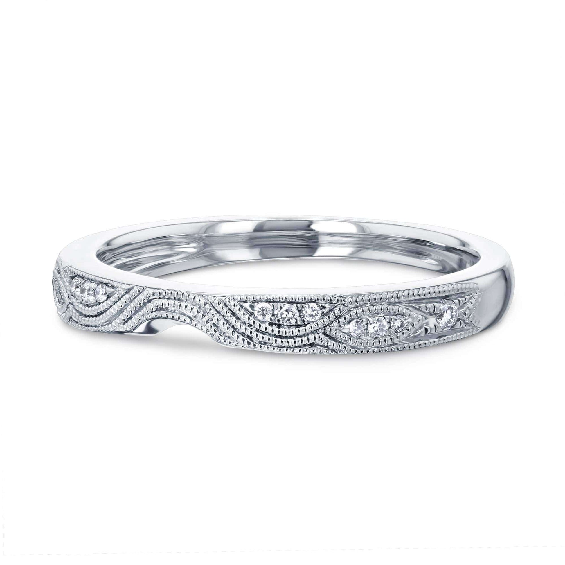 Kobelli Curved Diamond Wedding Band - 62261 Series