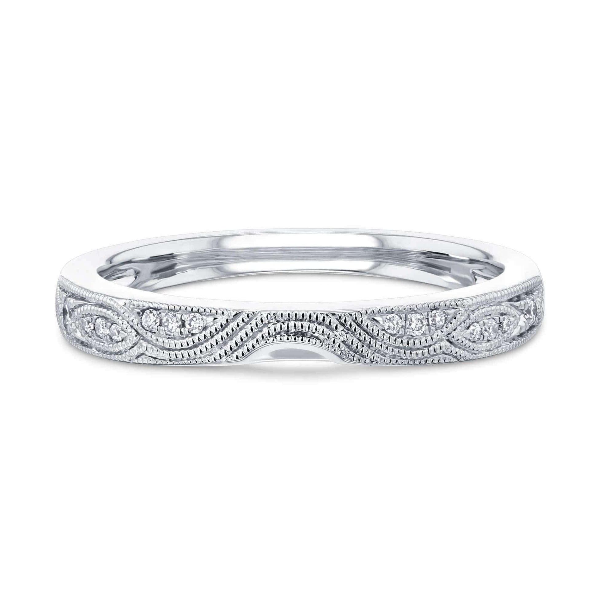 Kobelli Curved Diamond Wedding Band - 62261 Series