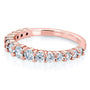 Kobelli 3/4 Carat TDW Graduated Diamond Wedding Band in 14k Rose Gold