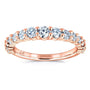 Kobelli 3/4 Carat TDW Graduated Diamond Wedding Band in 14k Rose Gold