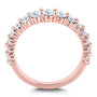 Kobelli 3/4 Carat TDW Graduated Diamond Wedding Band in 14k Rose Gold