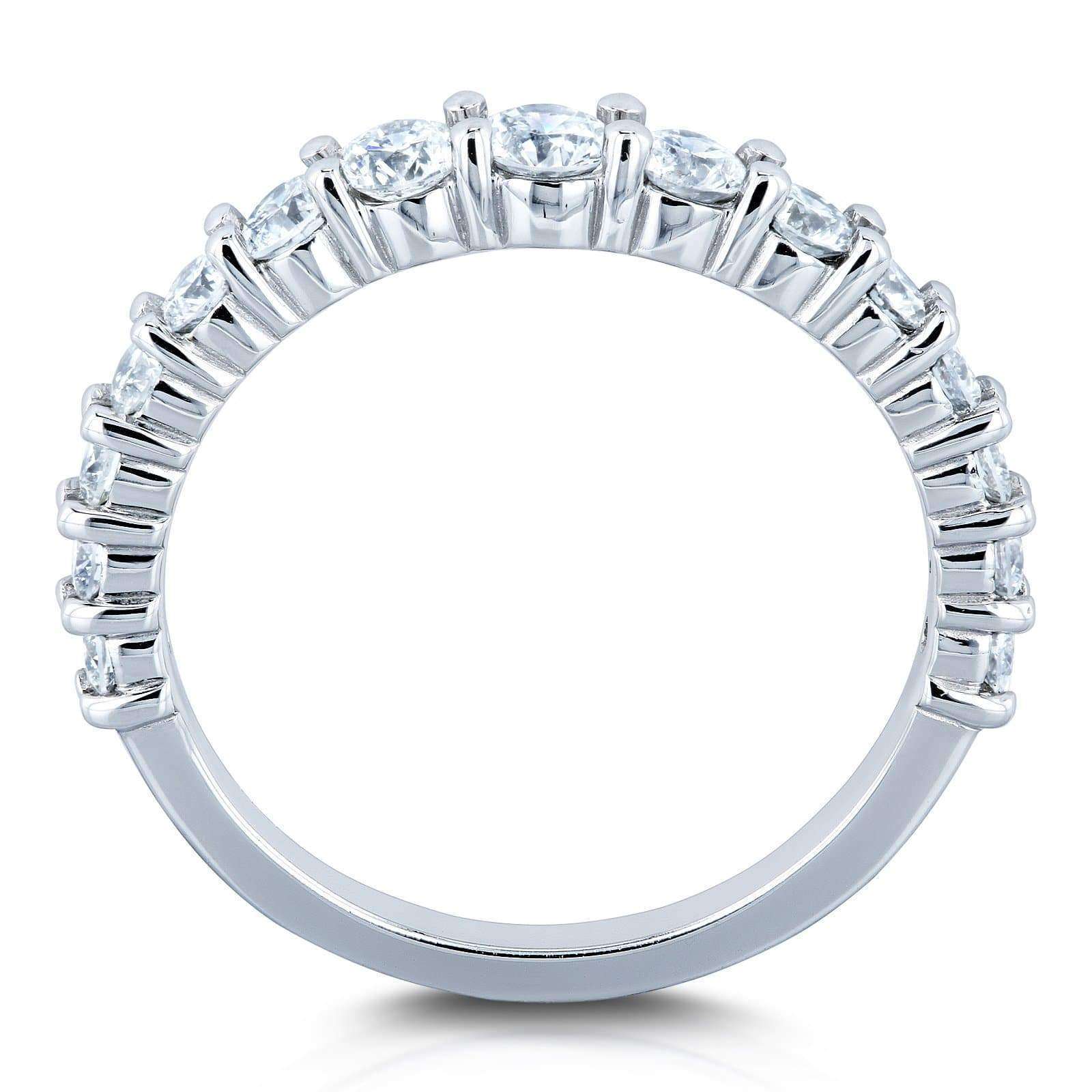 Kobelli 3/4 Carat TDW Graduated Diamond Wedding Band in 14k White Gold