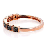 Kobelli Black Diamond Wedding Ring 1/6ct TDW in 10k Rose Gold