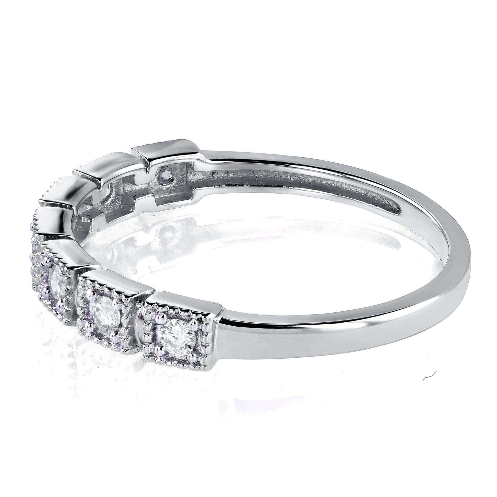 Kobelli Diamond Wedding Ring 1/6ct TDW in 10k White Gold