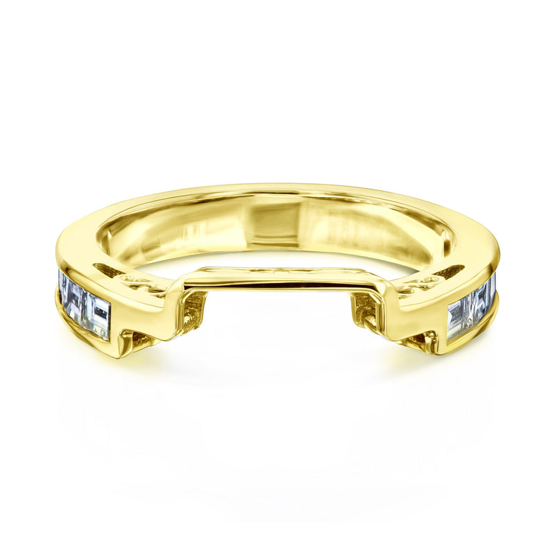 Kobelli Natural Diamond Contoured 14k Yellow Gold Ring