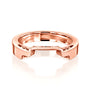Kobelli Solid Gold Filigree Contoured 14k Rose Gold Ring