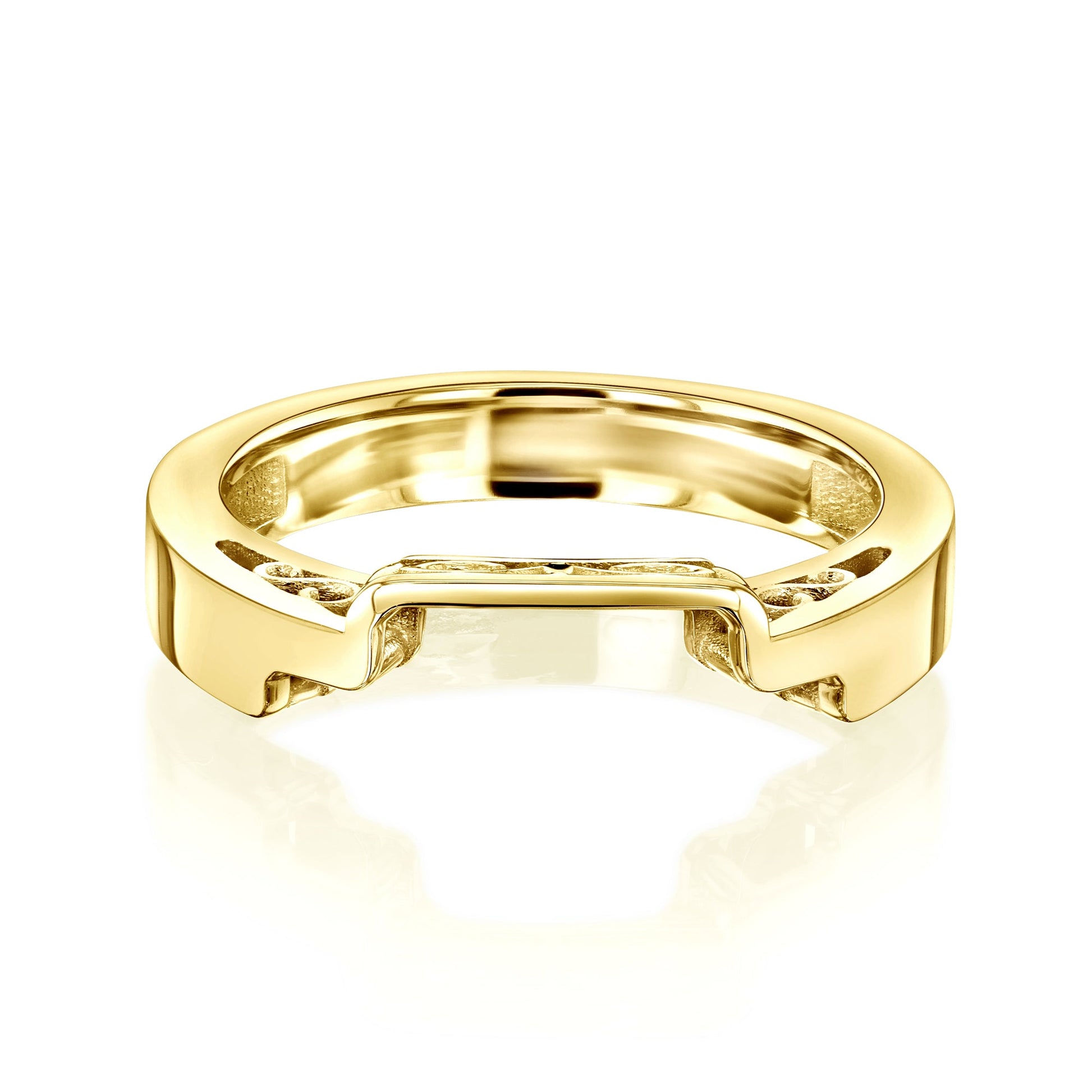 Kobelli Solid Gold Filigree Contoured 14k Yellow Gold Ring