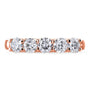 Kobelli Round Five Stone Diamond Prong-set Wedding Band 1 CTW 14k Rose Gold
