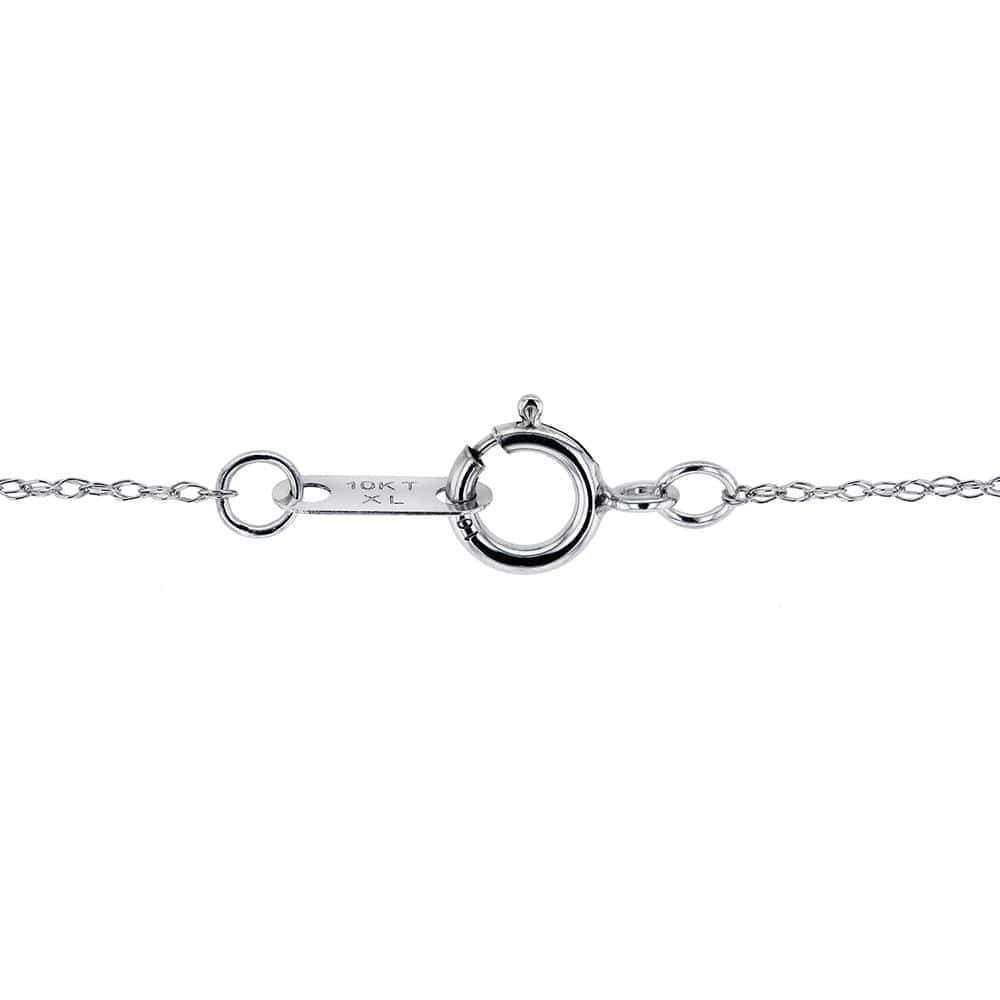 Kobelli Solitaire Diamond Cross Pendant Flared Arms in 10k Gold