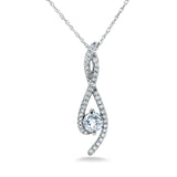Kobelli Diamond Ribbon Halsband 1/2 karat TDW i 10k guld 62344-W