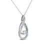 Kobelli Diamond Looping Pendant and Chain 1/4ct TDW in 10k Gold