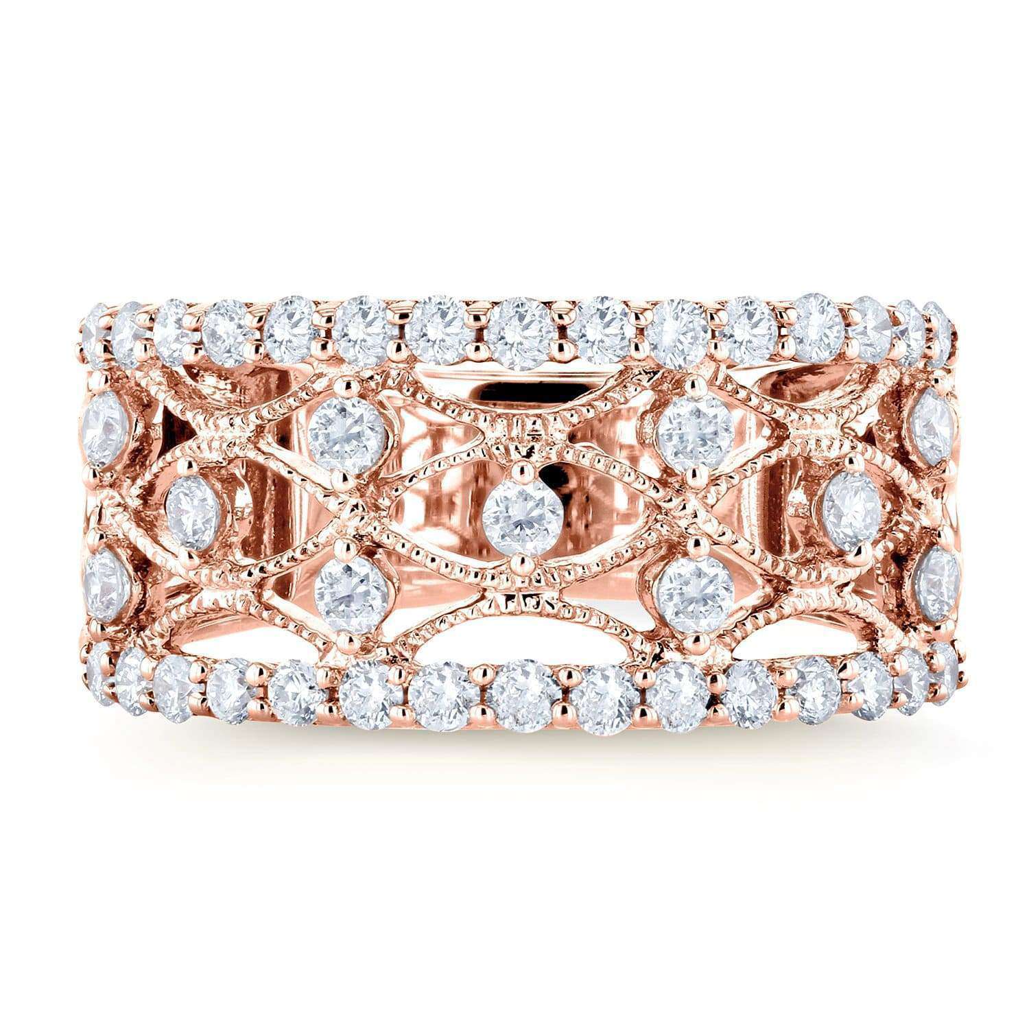 Kobelli Diamond Anniversary Band 3/5ct TDW in 10k Rose Gold