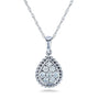 Kobelli Diamond Pear Shaped Pendant and Chain 10k Gold (1/4 CTW) 62381