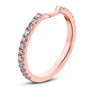 Kobelli 1/3ct TW Diamond Notched Gold Wedding Band