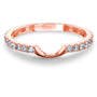 Kobelli 1/3ct TW Diamond Notched Gold Wedding Band