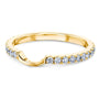 Kobelli 1/3ct TW Diamond Notched Gold Wedding Band 62398D/4.5Y