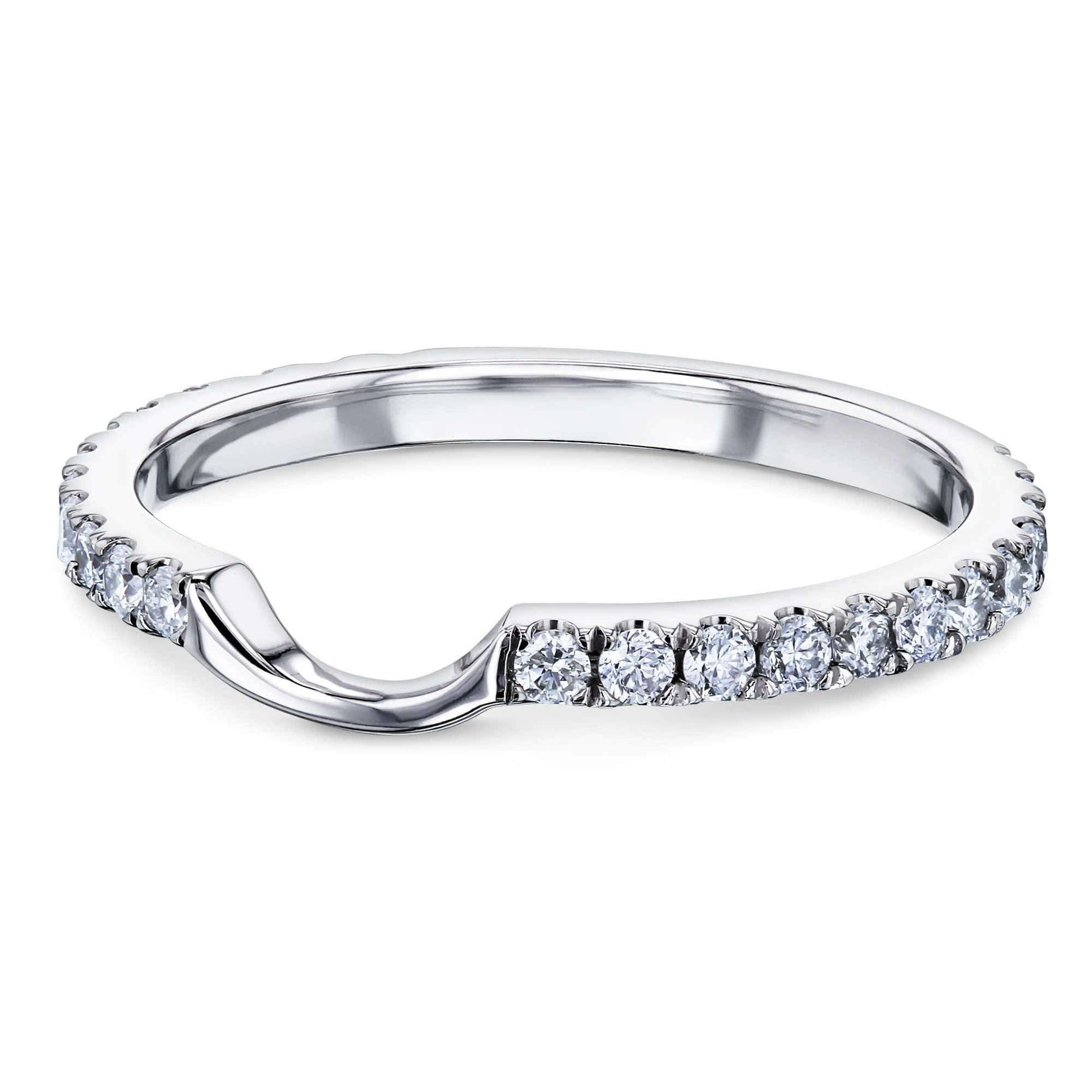 Kobelli 1/3ct TW Diamond Notched Gold Wedding Band 62398D/4.5W