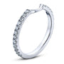 Kobelli 1/3ct TW Diamond Notched Gold Wedding Band