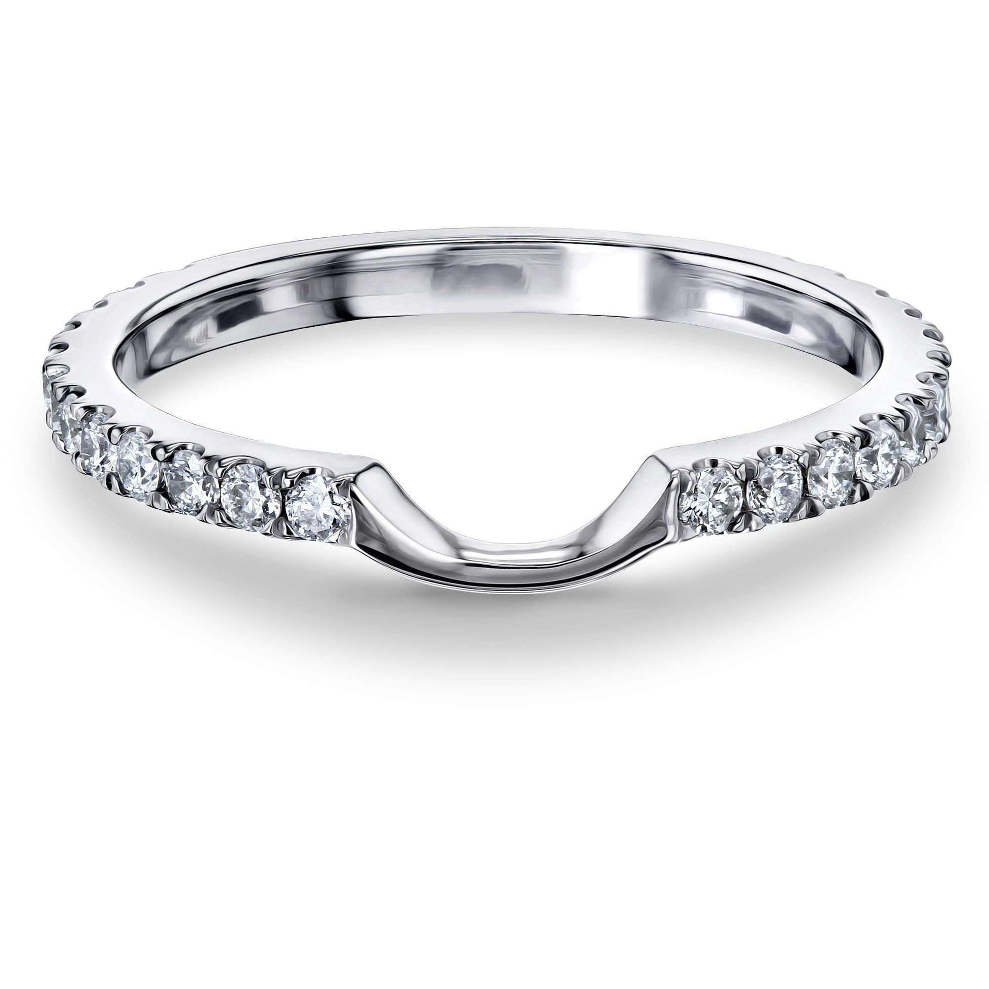 Kobelli 1/3ct TW Diamond Notched Gold Wedding Band
