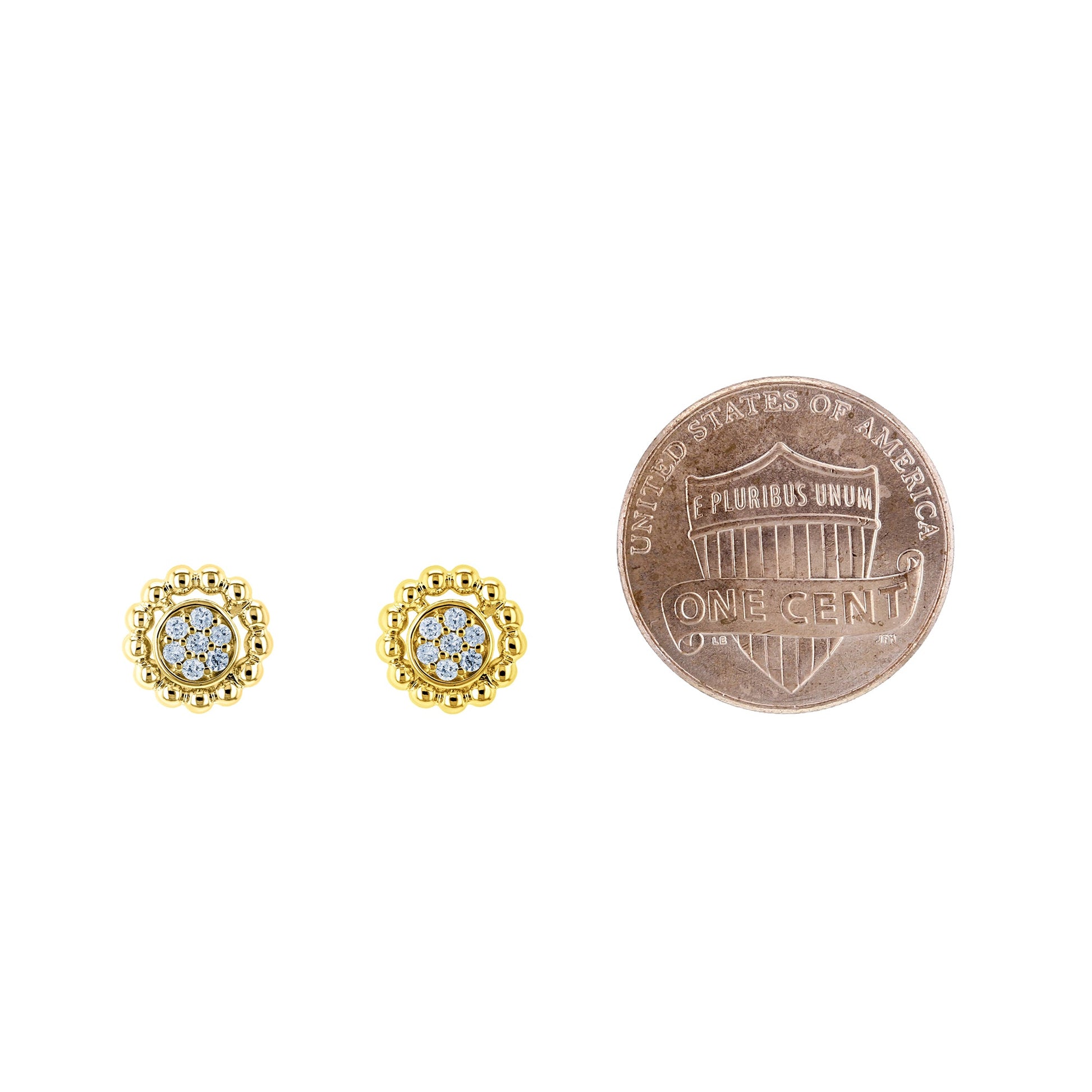 0.13 Carat Natural Diamond Harmony Cluster Studs