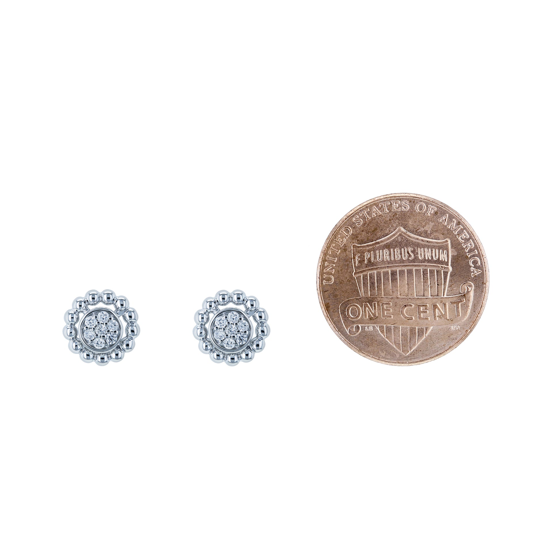 0.13 Carat Natural Diamond Harmony Cluster Studs