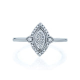 Marquise Cluster Diamond Promise Ring