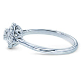 Anel de noivado de diamante exclusivo Kobelli 1/6 ctw ouro branco 10k