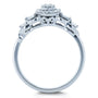 Kobelli Unique Diamond Engagement Ring 1/4 CTW 10k White Gold