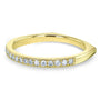 Kobelli Diamond Pave-set Milgrain Square Shank Wedding Band 1/5 CTW 14k Yellow Gold