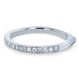 Kobelli Diamond Pave-set Milgrain Square Shank Wedding Band 1/5 CTW 14k White Gold