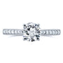 Kobelli Diamond Vintage Trellis Engagement Ring 1 1/5 CTW 14k White Gold