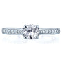 Kobelli Round Diamond Square Shank Trellis Engagement Ring 5/8 CTW 14k White Gold (HI, I1-I2)