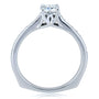 Kobelli Round Diamond Square Shank Trellis Engagement Ring 5/8 CTW 14k White Gold (HI, I1-I2)