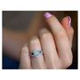Kobelli Hexagon Halo Sapphire and Diamond Bridal Set 14k Gold (1 3/4 CTW)
