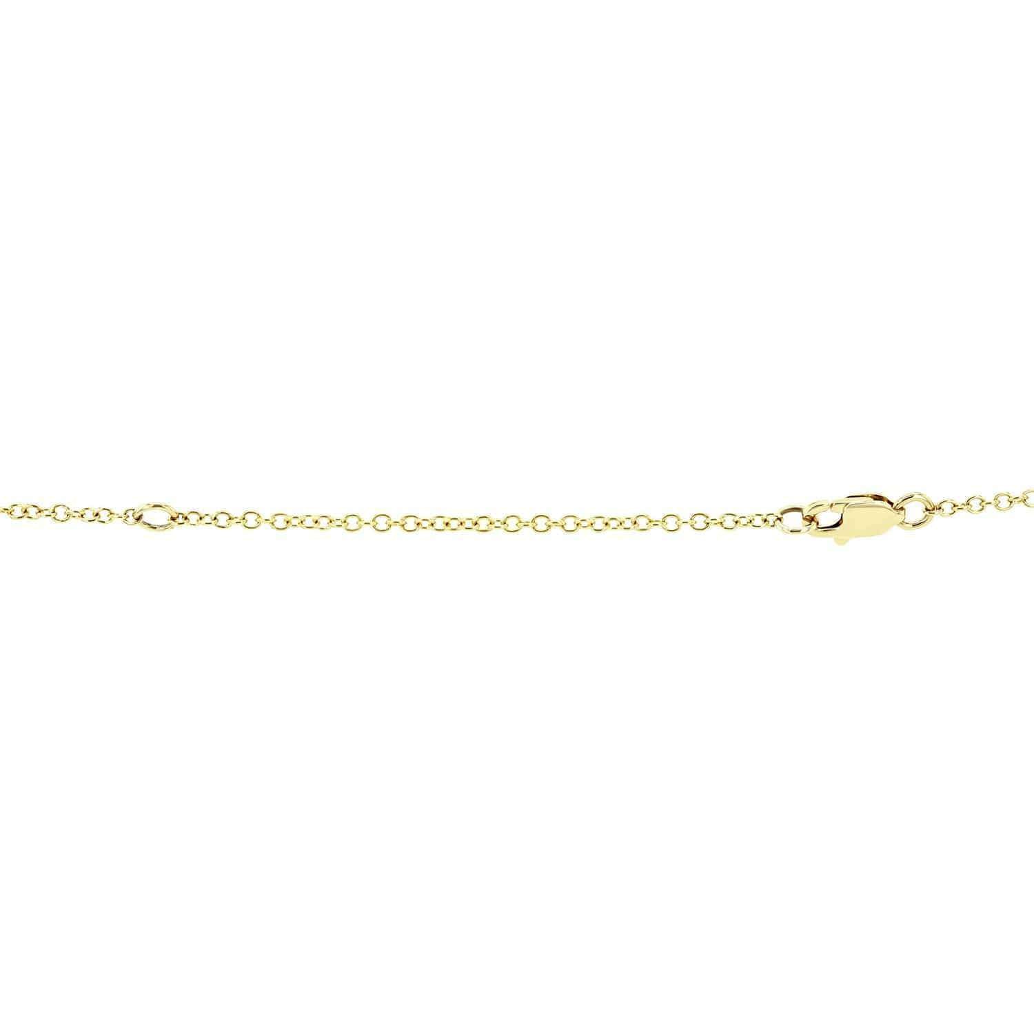 Kobelli Diamond Dangle Feather Necklace 2/5 CTW 14k Yellow Gold 62457V-Y