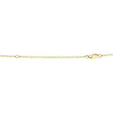 Kobelli-Diamant-Halskette mit baumelnden Federn, 2/5 Karat, 14 Karat Gelbgold, 62457 V-Y