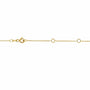 Kobelli White Diamond Bezel Necklace 1/6 Carat, 14k Yellow Gold, Adjustable 13 14 15 Inch 62464R-Y