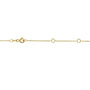 Kobelli Black Diamond Bezel Necklace 1/6 Carat, 14k Yellow Gold, Adjustable 13 14 15 Inch 62464RBK-Y