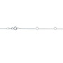Kobelli Black Diamond Bezel Necklace 1/6 Carat, 14k White Gold, Adjustable 13 14 15 Inch 62464RBK-W