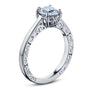 Kobelli 1ct Diamond Solitaire Filigree Engraved Ring