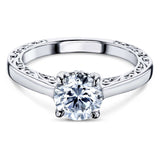 Kobelli 1 karat diamant solitaire filigran indgraveret ring